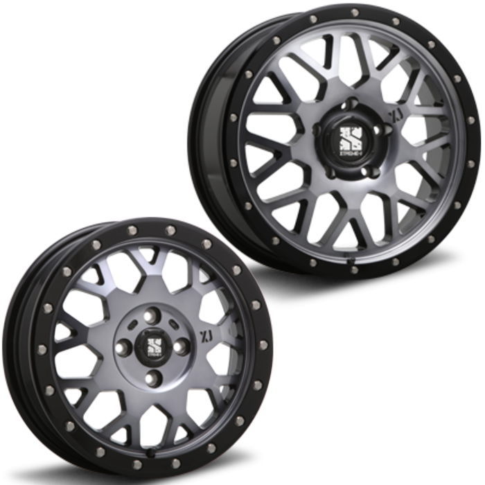 MLJ 15インチ 4穴 100 4.5J XTREME-J XJ04 グロスブラックマシーン