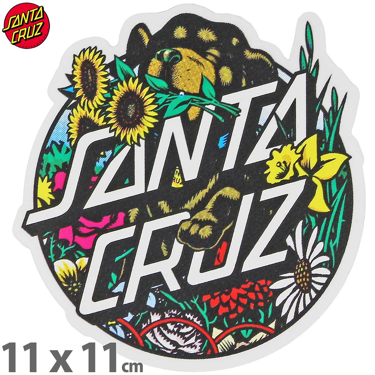 SANTA CRUZ（サンタクルーズ） スケボー ステッカー 11x11cm Santa