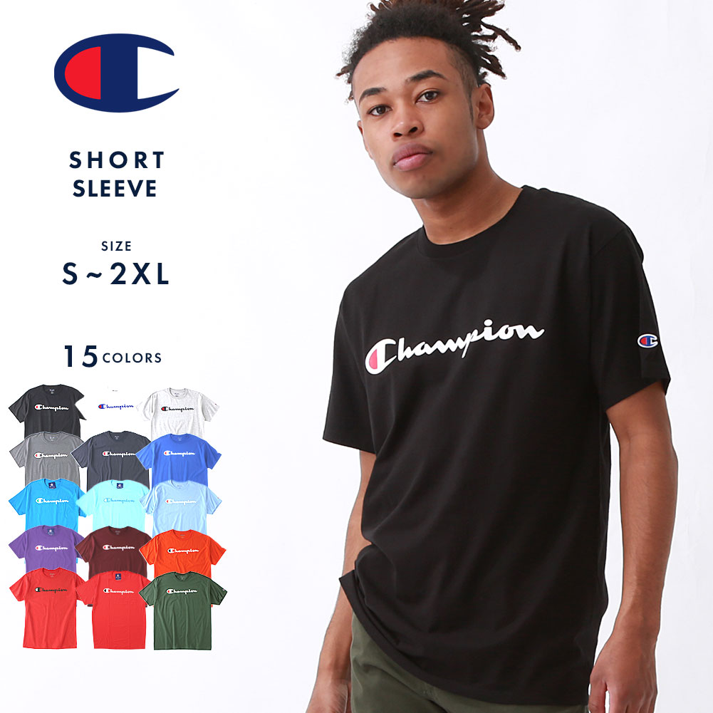 Champion（チャンピオン） Tシャツ 半袖 メンズ フロントロゴ アメカジ