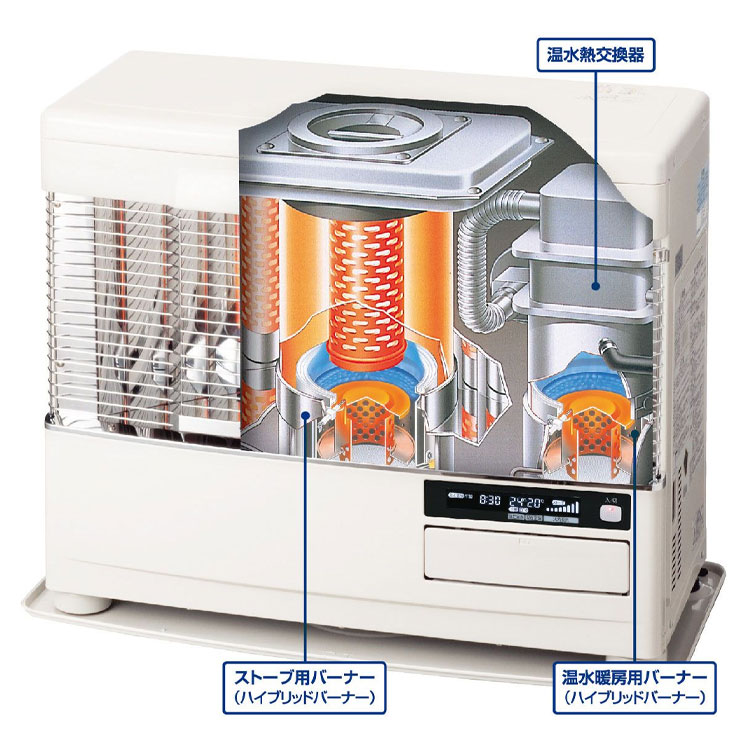 サンポット FF式ストーブ 長府 カベックツイン 温水暖房 半密閉配管