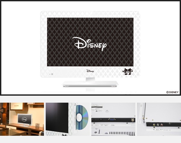 ディズニー 液晶テレビ ミッキー&ミニー 19インチDVD内蔵デジタル