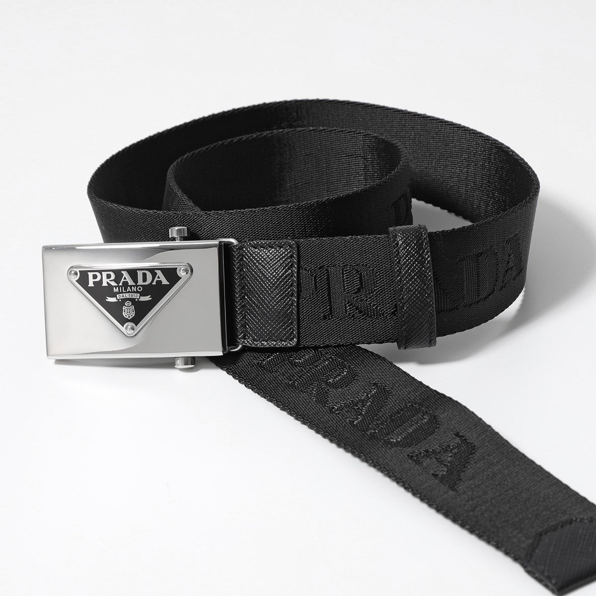 PRADA（プラダ） ベルト 2CN085 2DKF メンズ ロゴ ジャガード