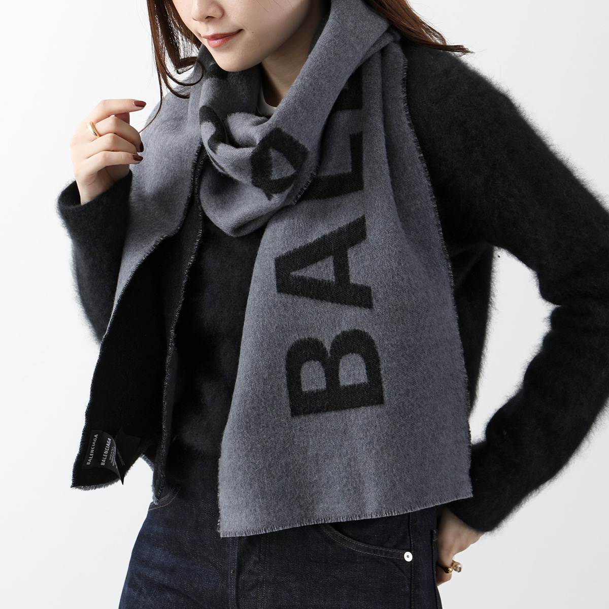 BALENCIAGA（バレンシアガ） マフラー 530047 420B0 レディース ウール