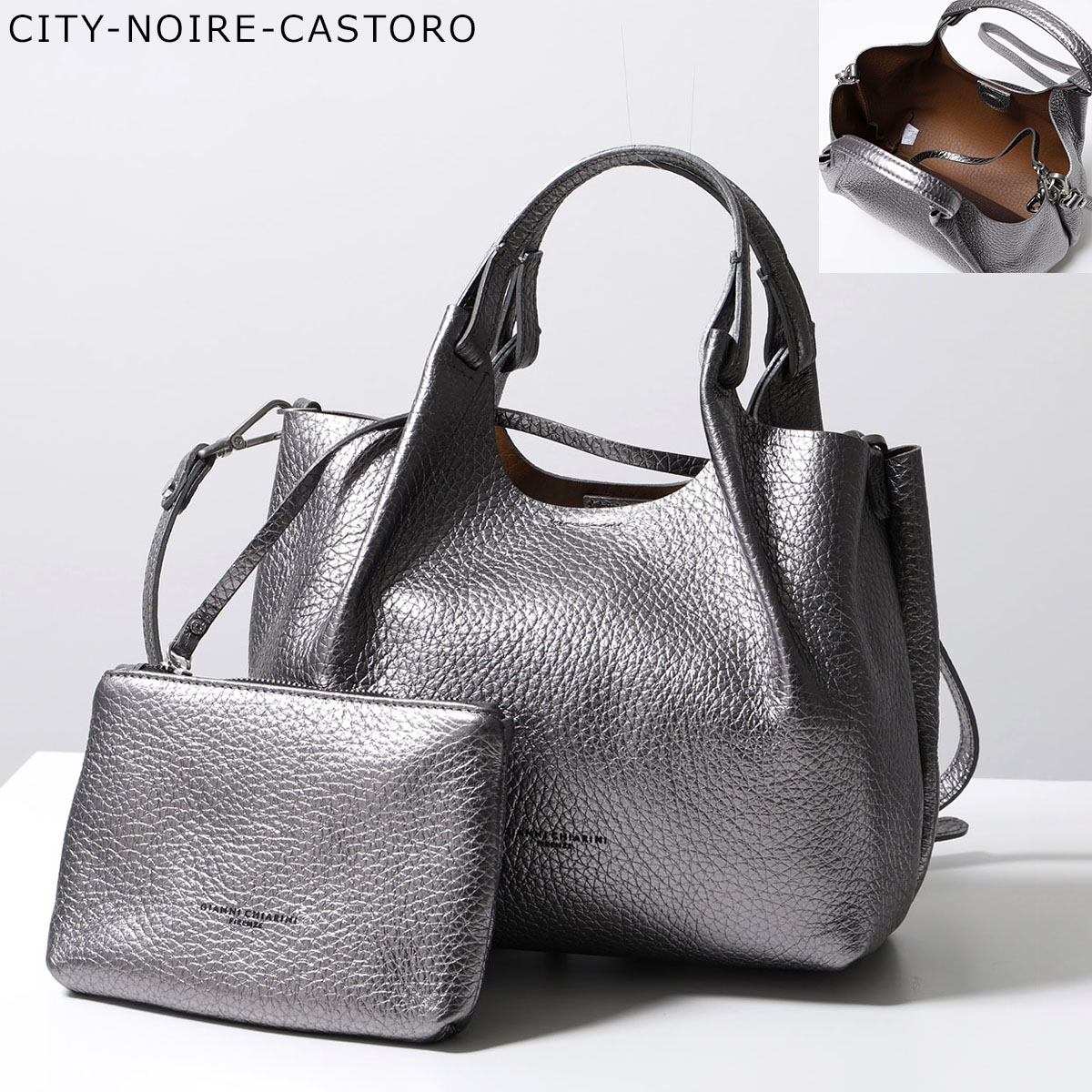 GIANNI CHIARINI（ジャンニ キアリーニ） ミニトート DUA デュア S BS