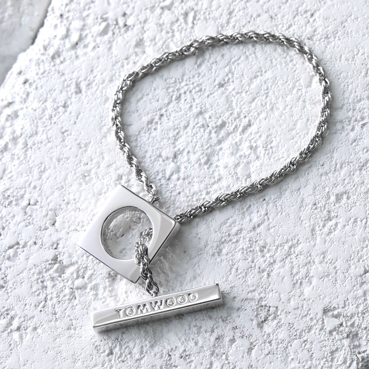 TOM WOOD（トムウッド） ブレスレット Square Rope Bracelet スクエア