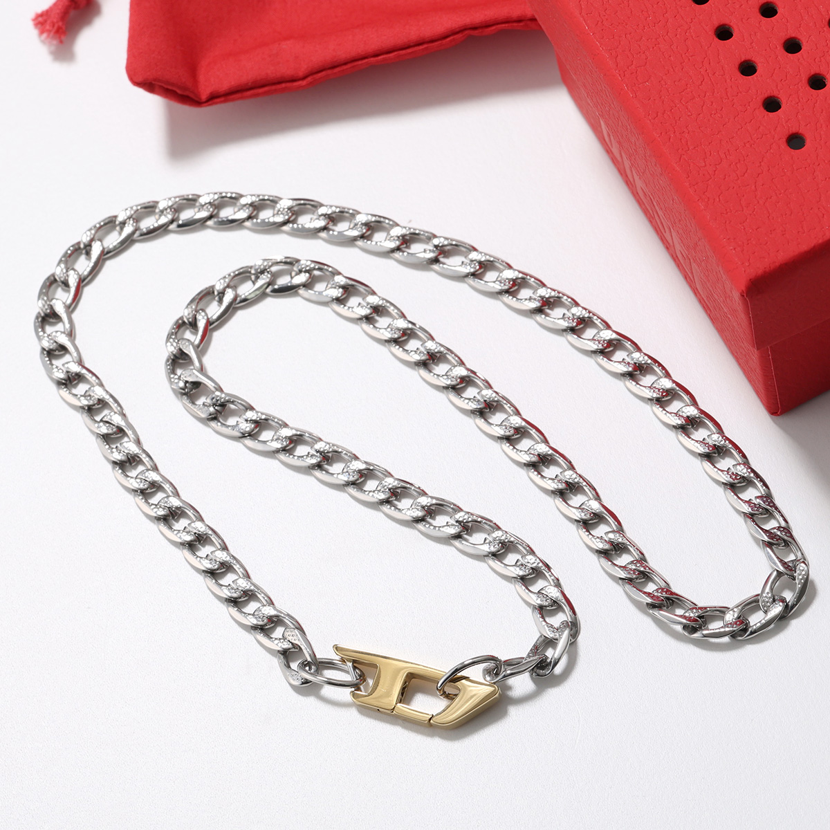 DIESEL（ディーゼル） ネックレス DX1343040 メンズ レディース Dロゴ