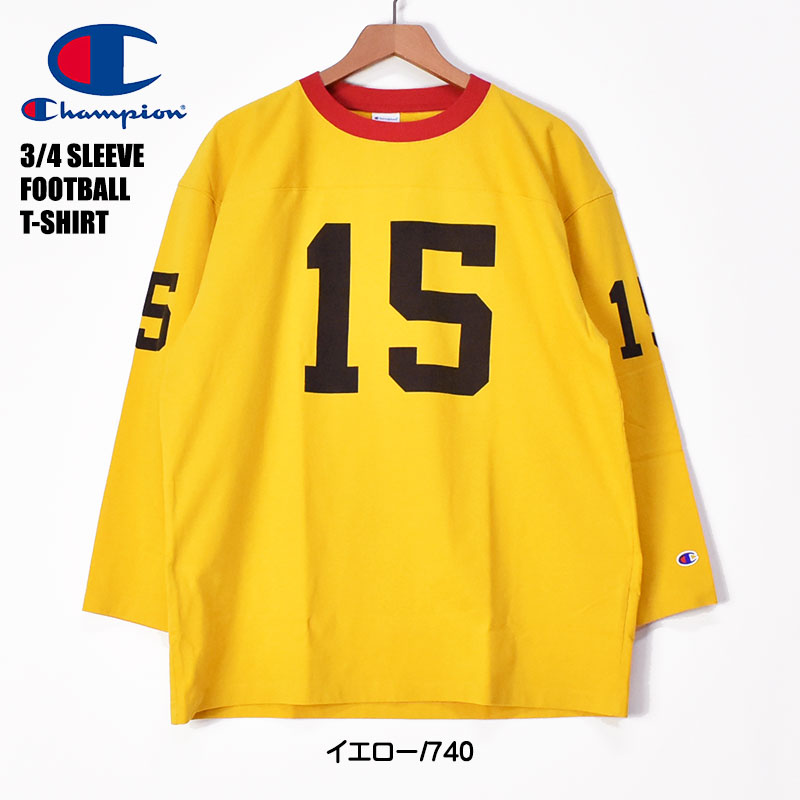 Champion（チャンピオン） 7分袖 フットボールTシャツ メンズ