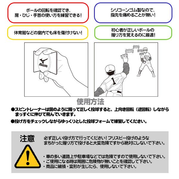 MIZUNO（ミズノ） 【メール便 送料無料】ミズノ 野球 トレーニング用品