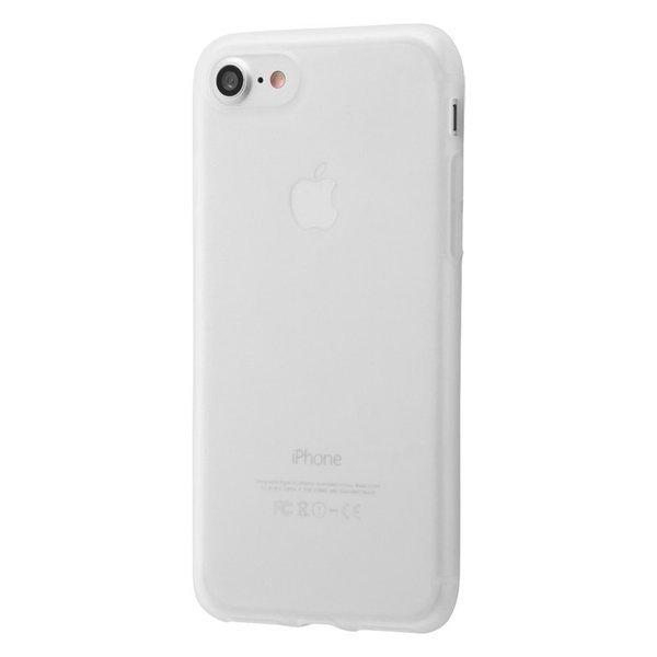 iPhone SE2 ケース シリコンケース シルキータッチ / ホワイト(半透明