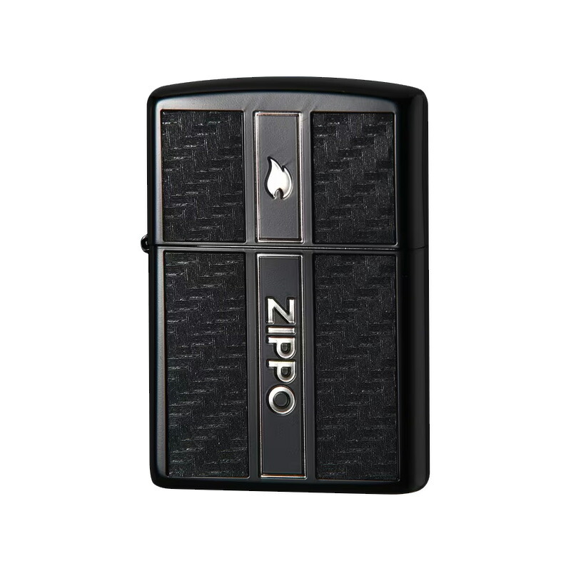 ZIPPO（ジッポー） ライター カーボン2 両面エッチング 銀サシ