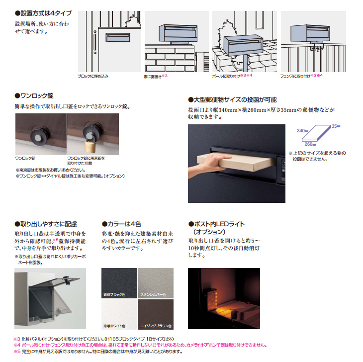 Panasonic（パナソニック） サインポスト UNISUS ブロックタイプ 2B