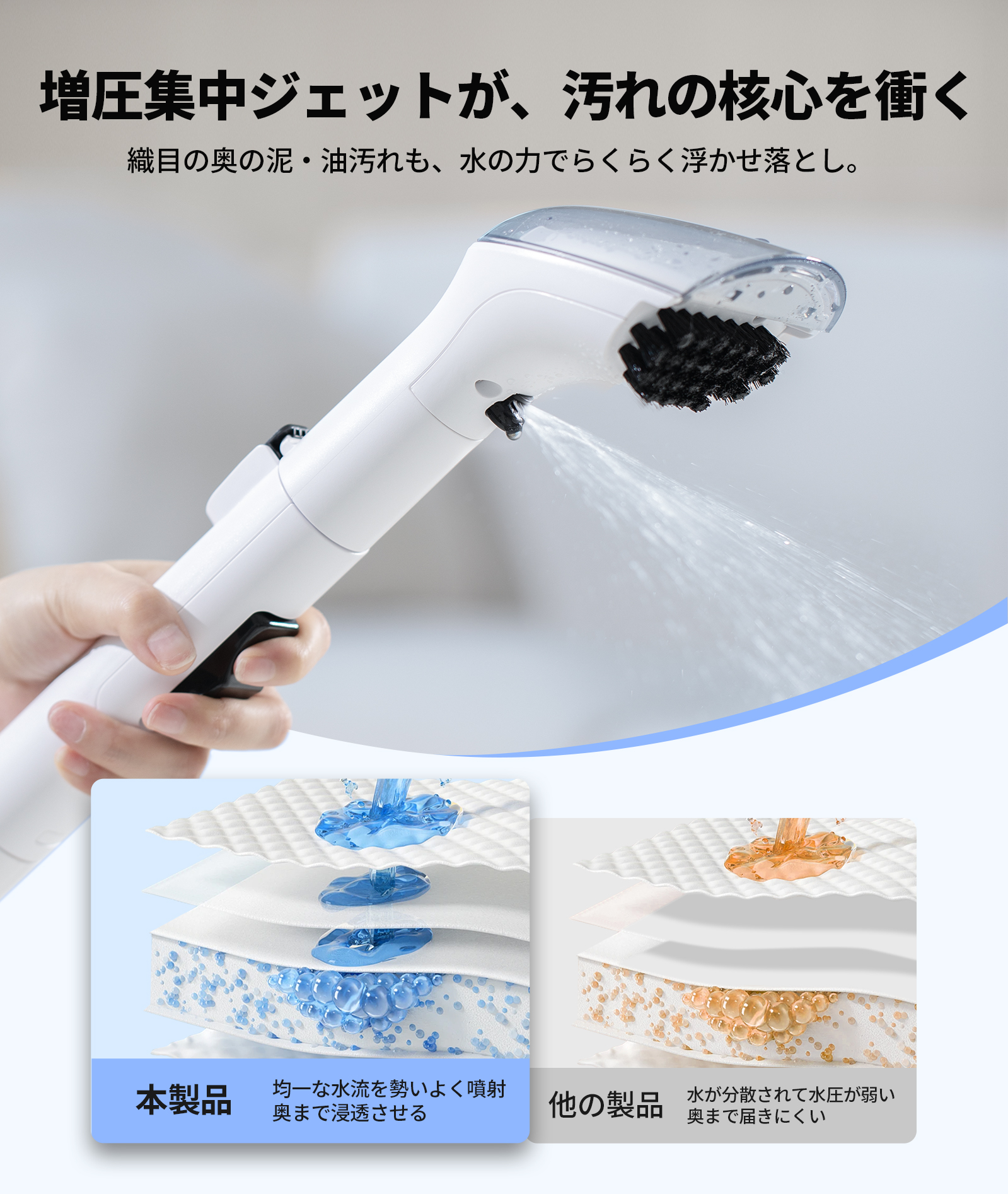 YINO Life 「2026新品！18kPa強力洗浄」カーペットクリーナー 18kPa