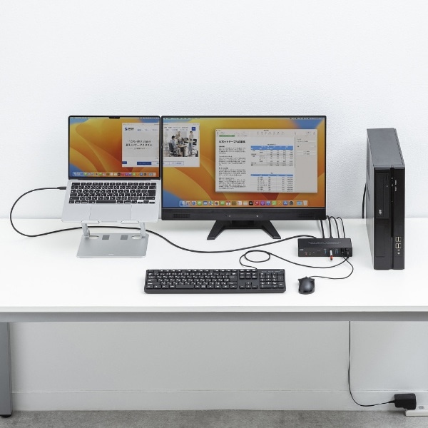 パソコン切替器 [USB-C・HDMIディスプレイ / USBキーボード・マウス