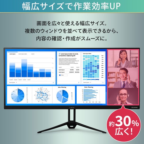 ウルトラワイドモニター 29インチ ILD-AW29FHD-B ブラック 安心延長