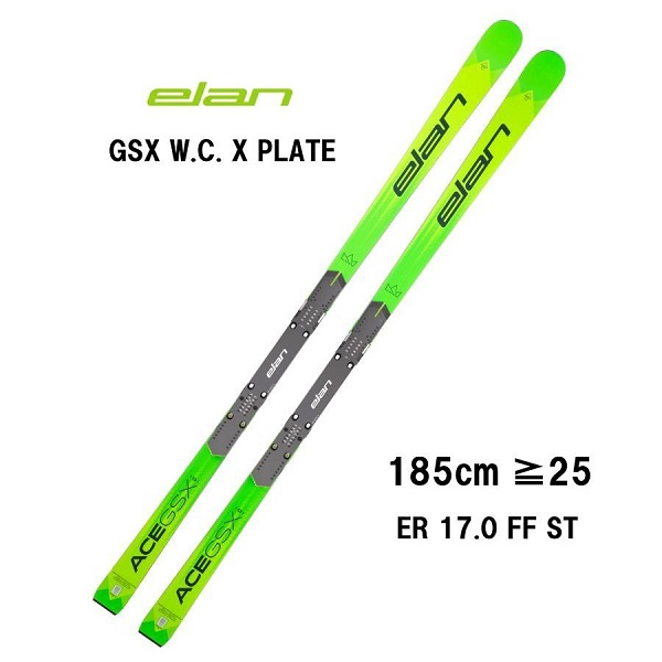 26 elan エラン GSX WORLD CUP X PLATE + ER17.0 FF ST スキー板