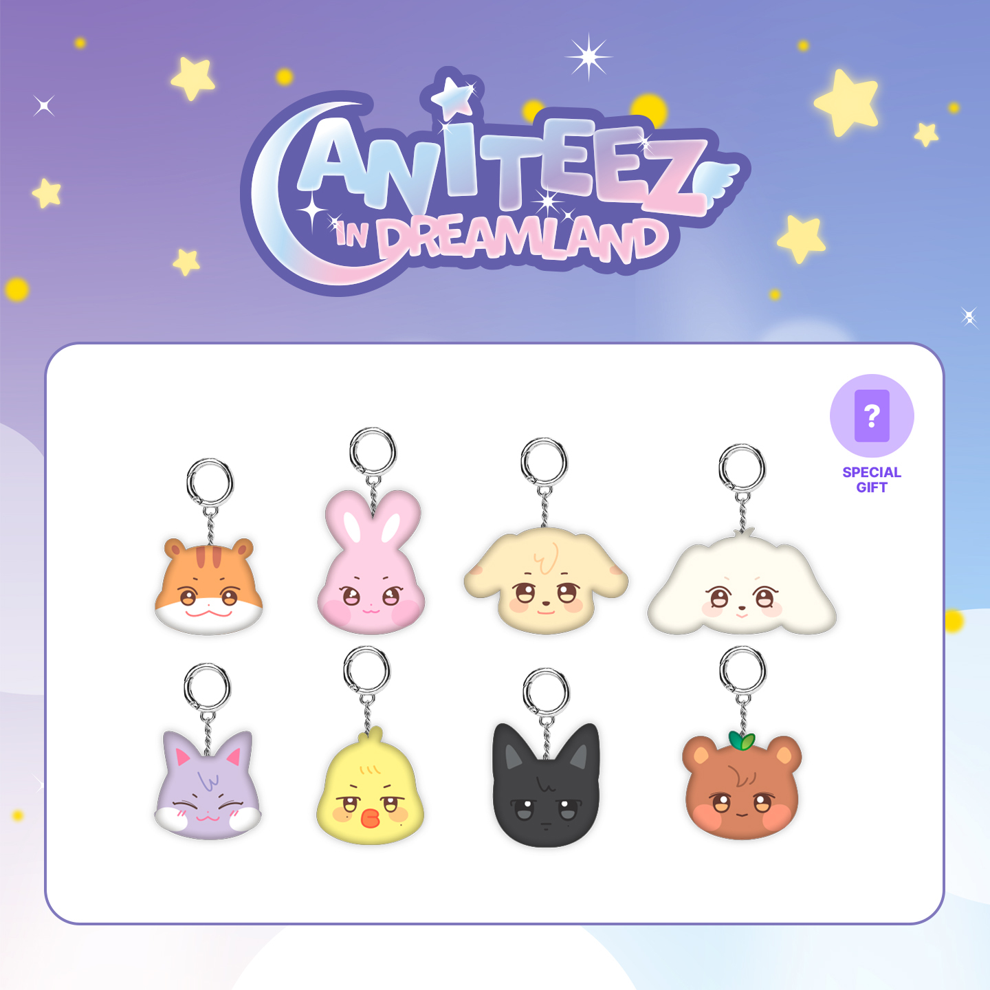 ANITEEZ IN DREAMLAND】 MINI FACE KEYRING | SOUNDWAVE JAPAN ONLINE