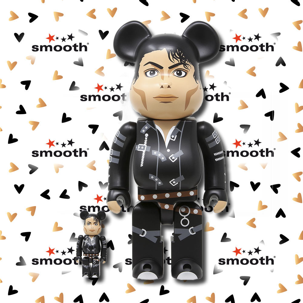 Medicom Toy Michael Jackson Bad 100% 400% Bearbrick Set