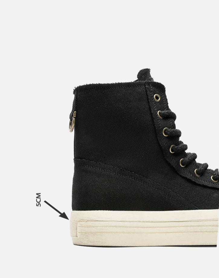 VINTAGE-STYLE HIGHTOP PLATFORM SNEAKERS – SLAMZ