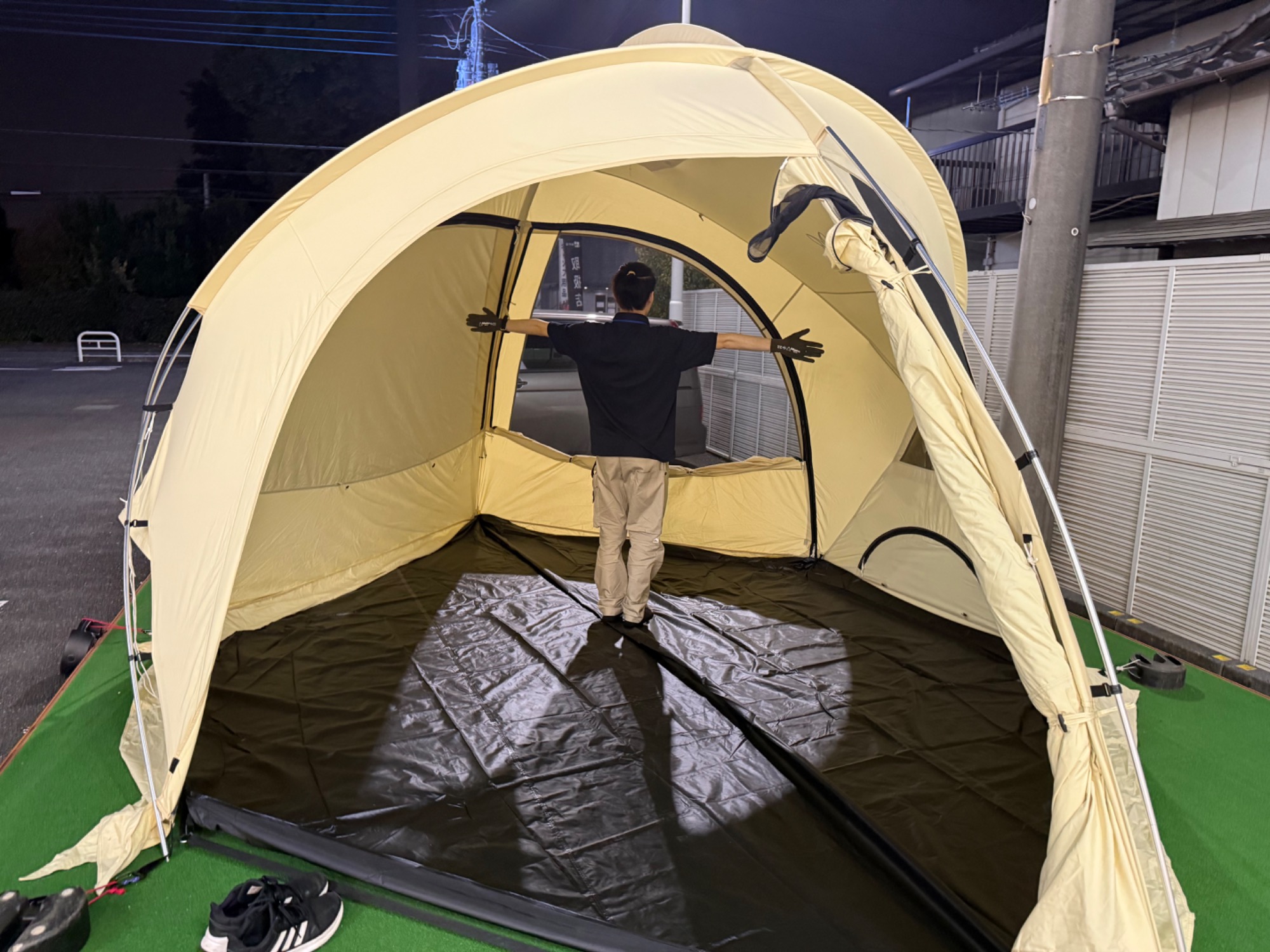DODのファイヤーベースは冬キャンプにもおすすめなTCドーム型