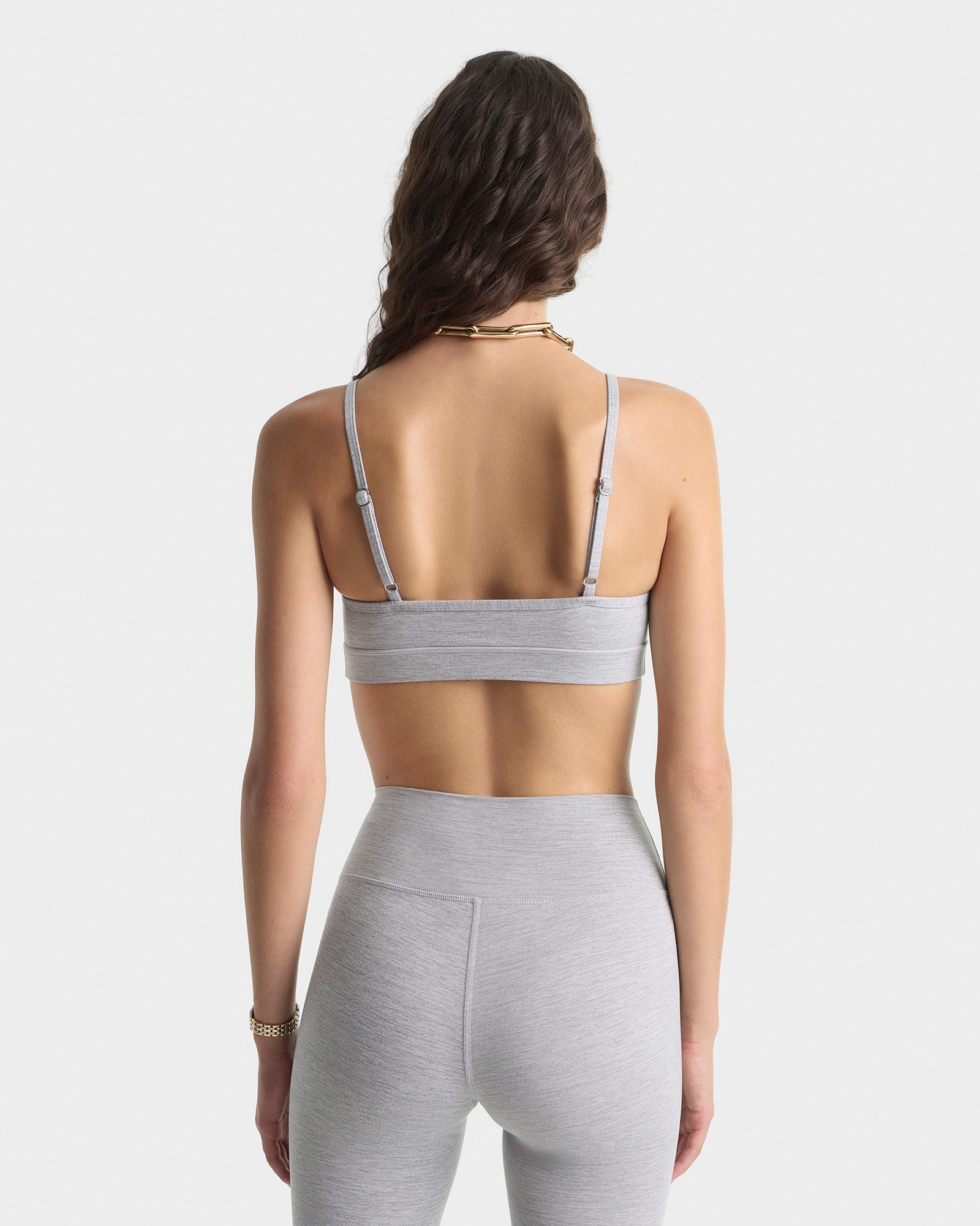 Signature Logo Mini Sports Bra - Heather Gray – Sporty & Rich