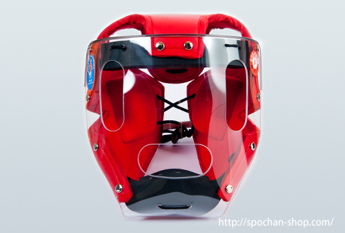 スポーツチャンバラ防具、新新面(赤) | スポチャンSHOP