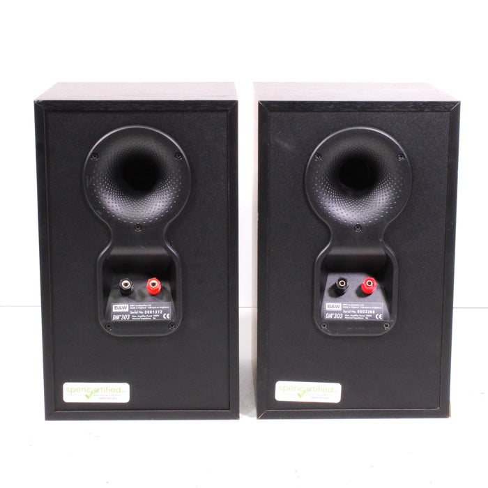 B&W Bowers & Wilkins DM303 Bookshelf Speaker Pair — SpenCertified
