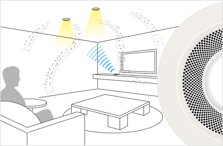 スピーカー付ダウンライト｜住宅用照明器具 | Panasonic