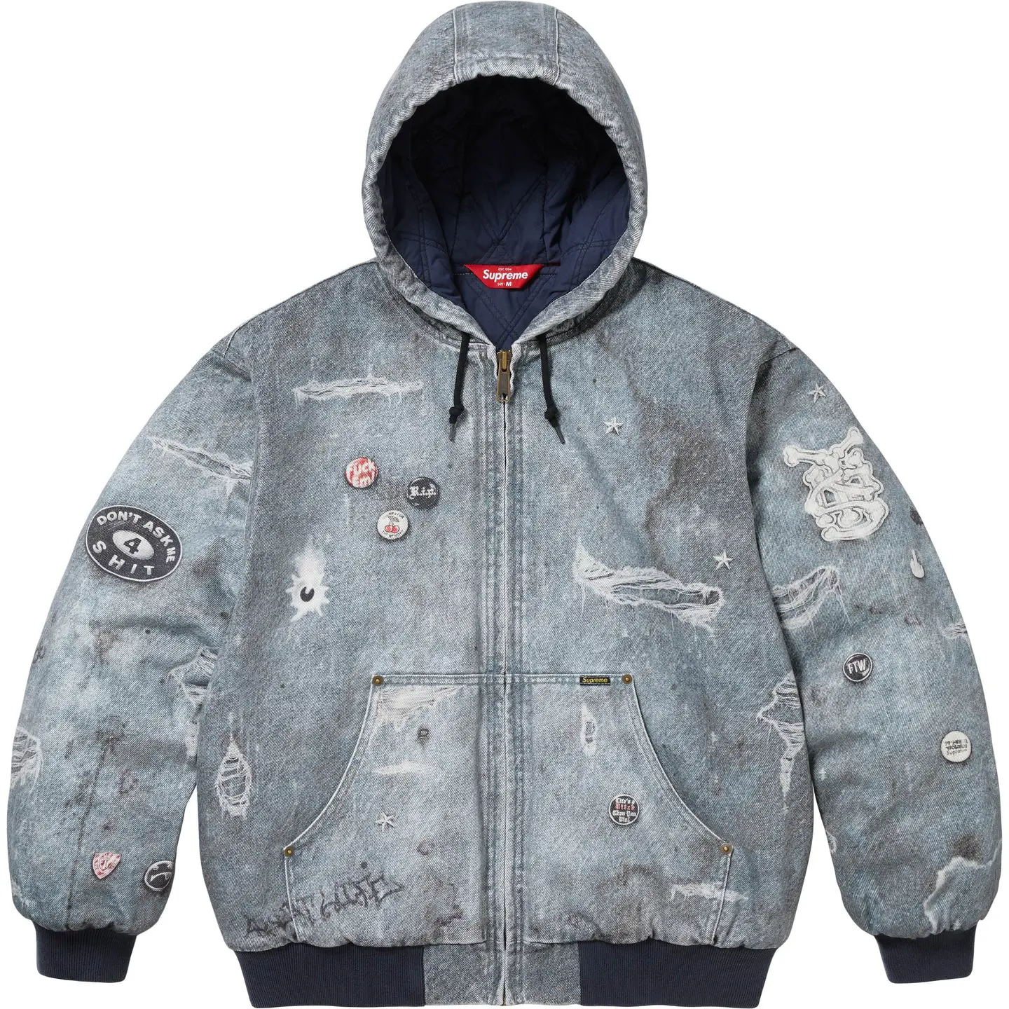HJR Trompe L'oeil Hooded Work Jacket | Supreme 24fw