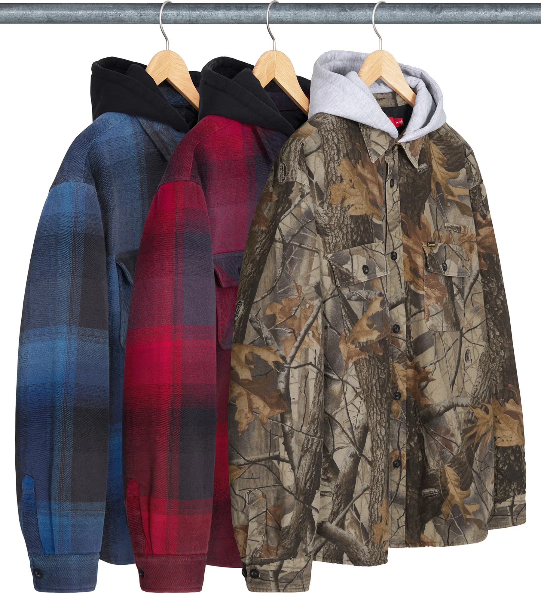 Quilted Lined Hooded Flannel Shirt | Supreme 25ss