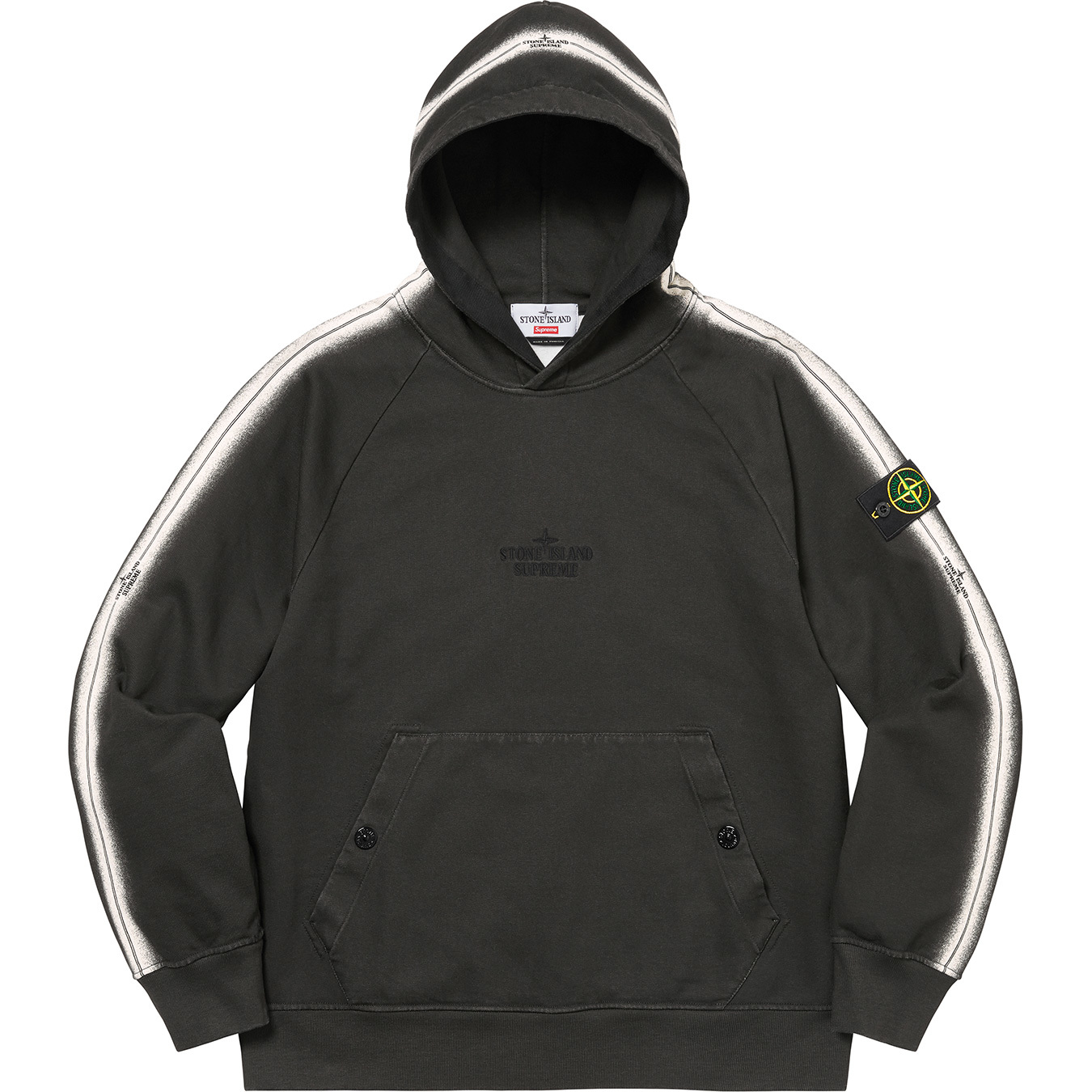 Supreme®/Stone Island® Stripe Hooded Sweatshirt | Supreme 22ss