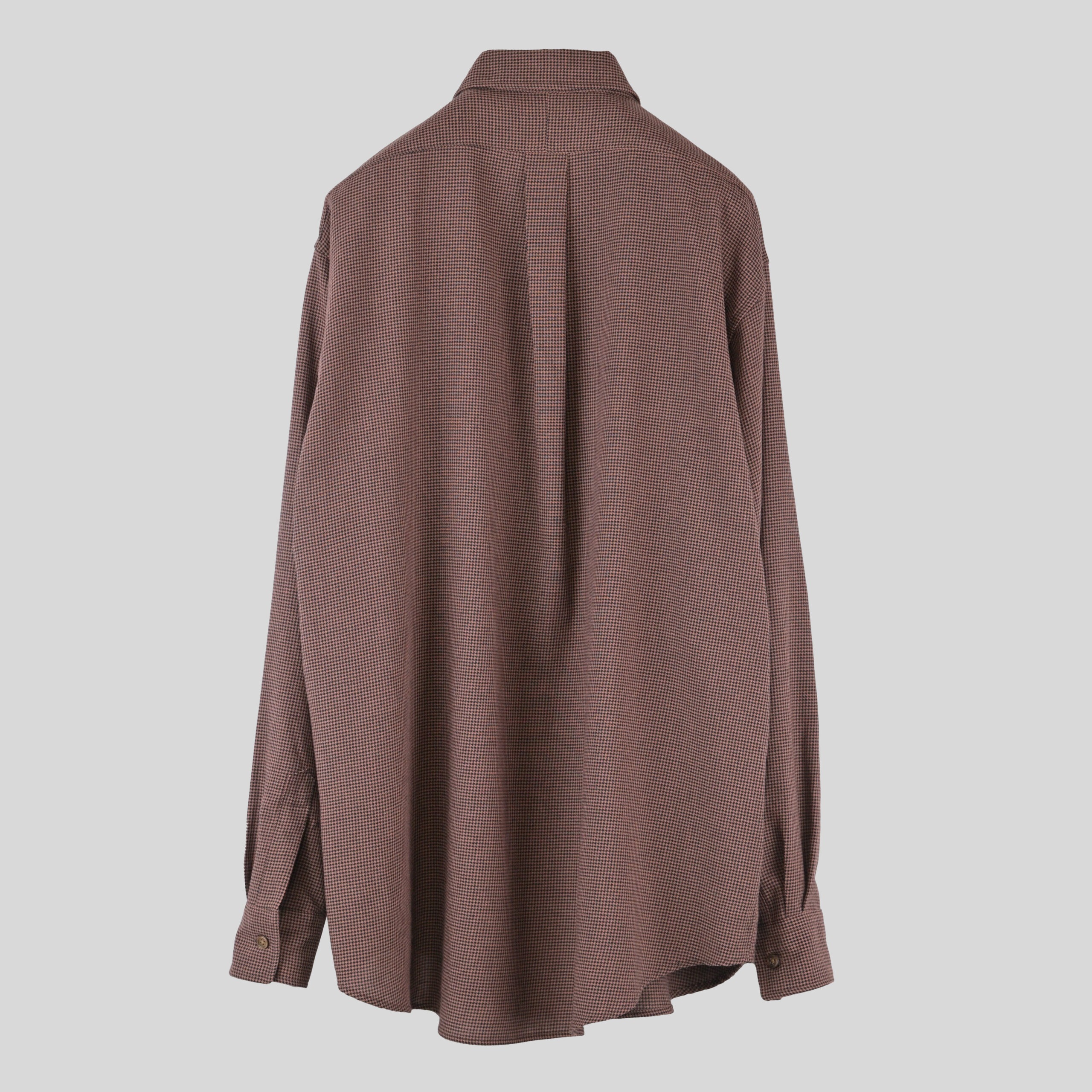 ULTERIOR｜RAYON LINEN CHECK SHIRT- STOTELA clothing store