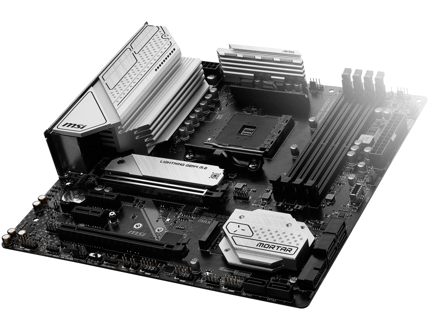 MSI MAG B550M MORTAR MAX WIFI AMD AM4 DDR4 Lightning Gen 4 M.2