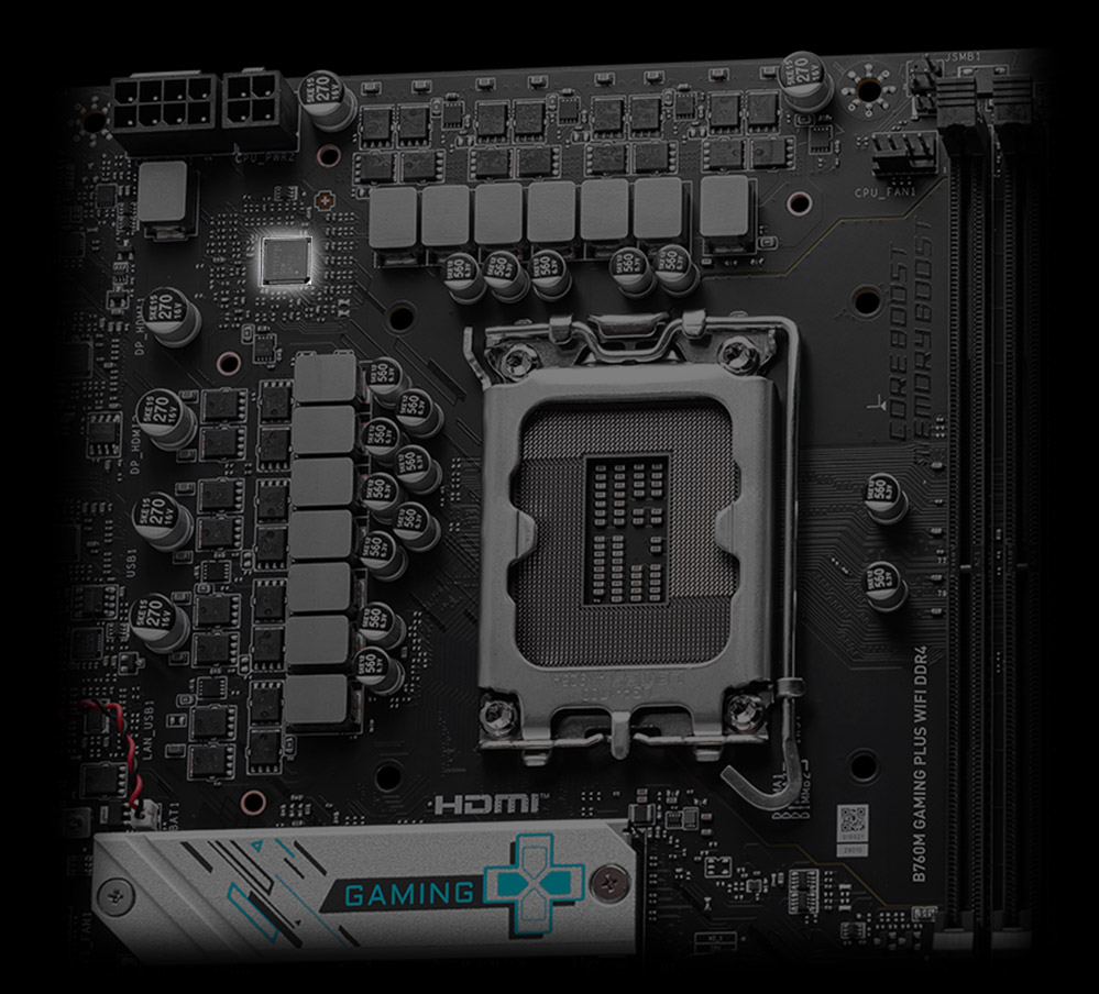 MSI B760M GAMING PLUS WIFI DDR4 - Intel 14th/13th/12th Gen -12