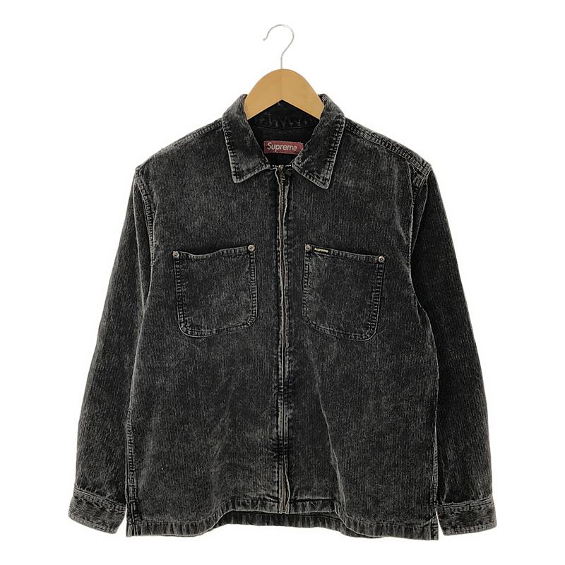 Washed Corduroy Zip Up Shirt / ウォッシュド コーデュロイ ジップ