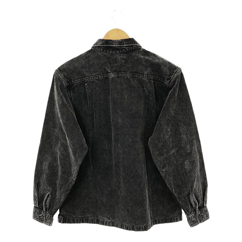 Washed Corduroy Zip Up Shirt / ウォッシュド コーデュロイ ジップ