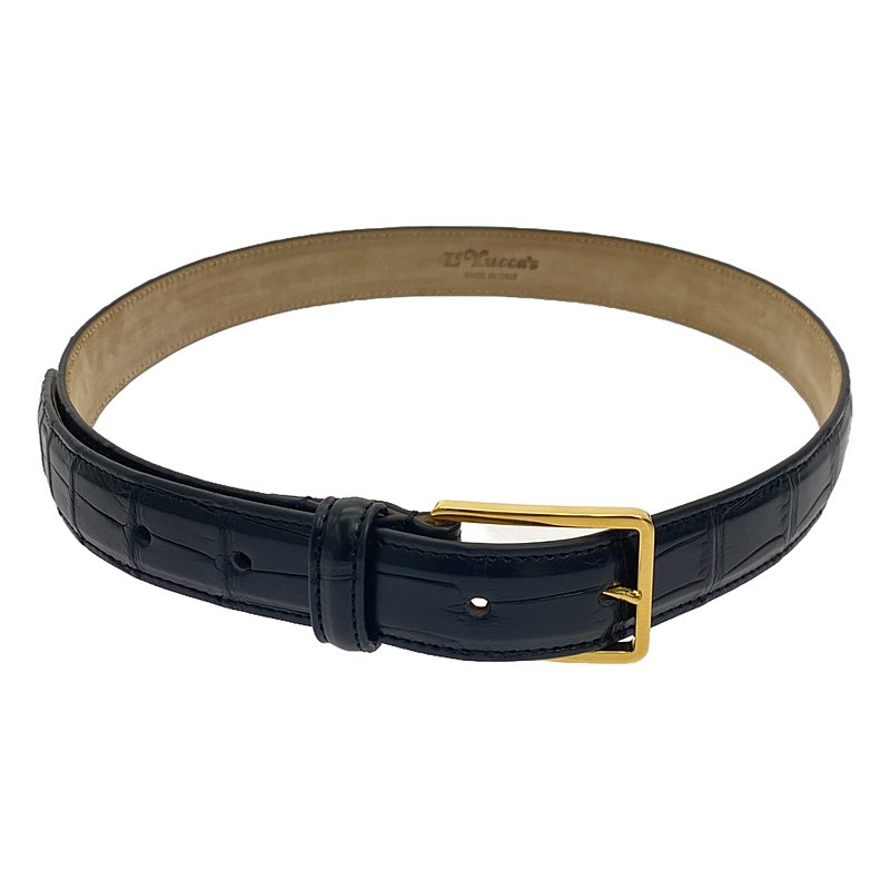 Y08/26 OSTRITCH BELT オーストリッチ レザーベルト | ブランド古着の