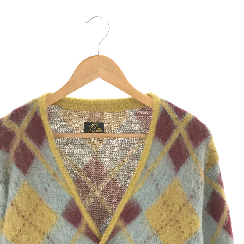 菅田将暉着用モデル Argyle Mohair Cardigan アーガイル モヘヤ ウール