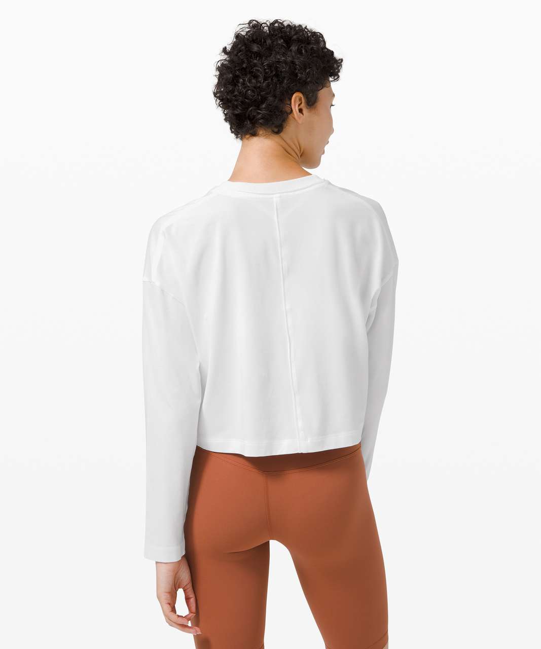 Lululemon Check the Box Long Sleeve - White - lulu fanatics