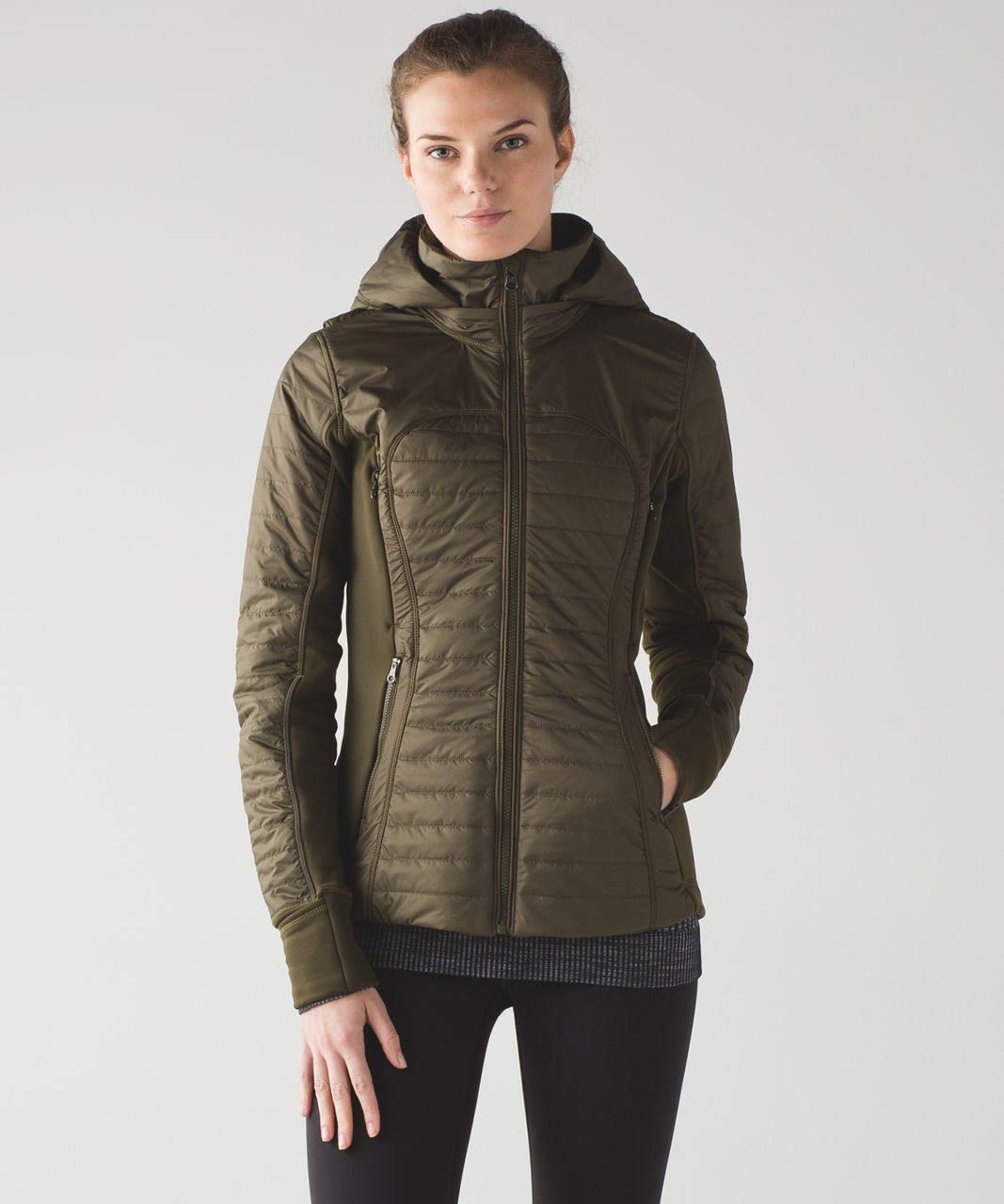 Lululemon First Mile Jacket - Military Green - lulu fanatics