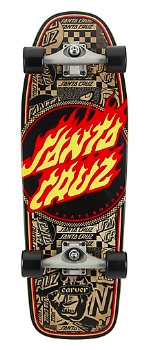 Santa Cruz x Carver C5 Flame Dot Route SurfSkate 30.2″ – Easy