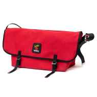 DE MARTINI* 3602 messenger bag (canvas black/orange) - BLUE LUG
