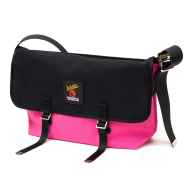 DE MARTINI* 3602 messenger bag (canvas black/orange) - BLUE LUG