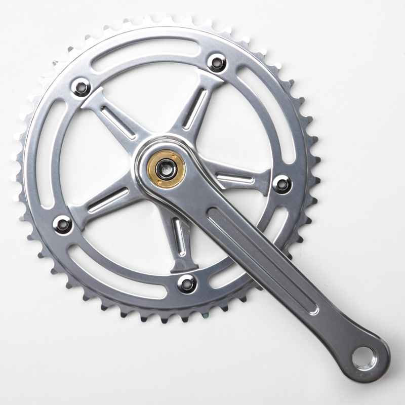BLUE LUG* RMC track crank set (all silver) - BLUE LUG ONLINE STORE