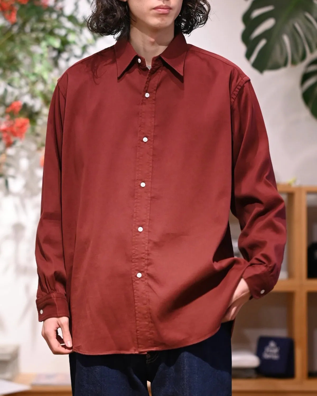 A.PRESSE(アプレッセ) / Double Weave Twill Regular Collar Shirts