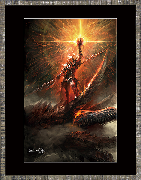 ファイナルファンタジーXIV 複製原画『屠龍のエスティニアン