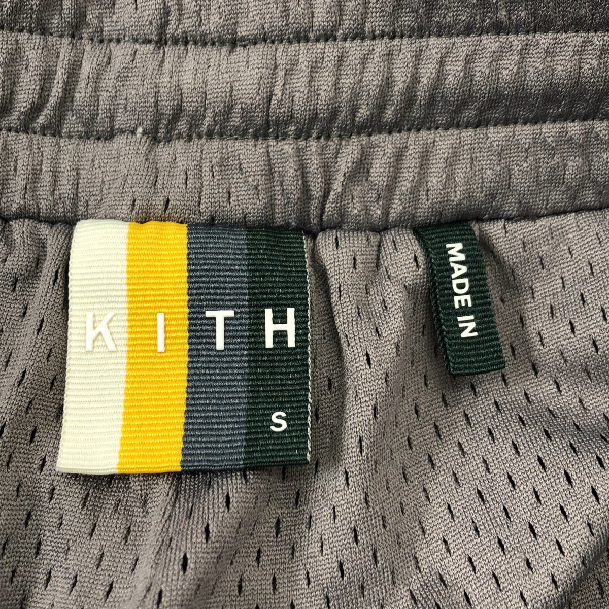 KITH / キス | ロゴ刺しゅう メッシュ ショートパンツ | S | グレー