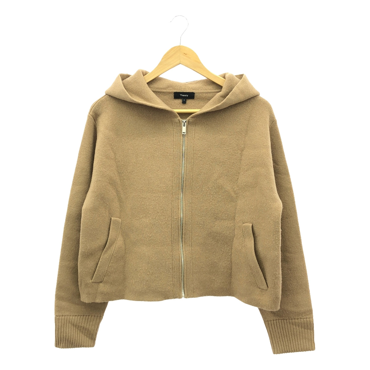 theory / セオリー | LANA CASH VARSITY HOODIE ニット パーカ | S
