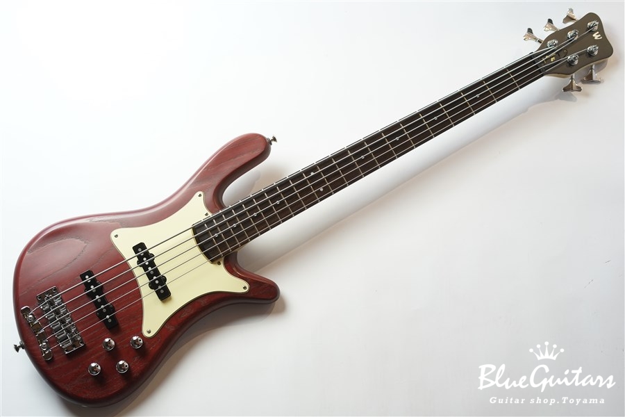 Warwick GPS Streamer CV 5 - Burgundy Red Transparent Satin | Blue