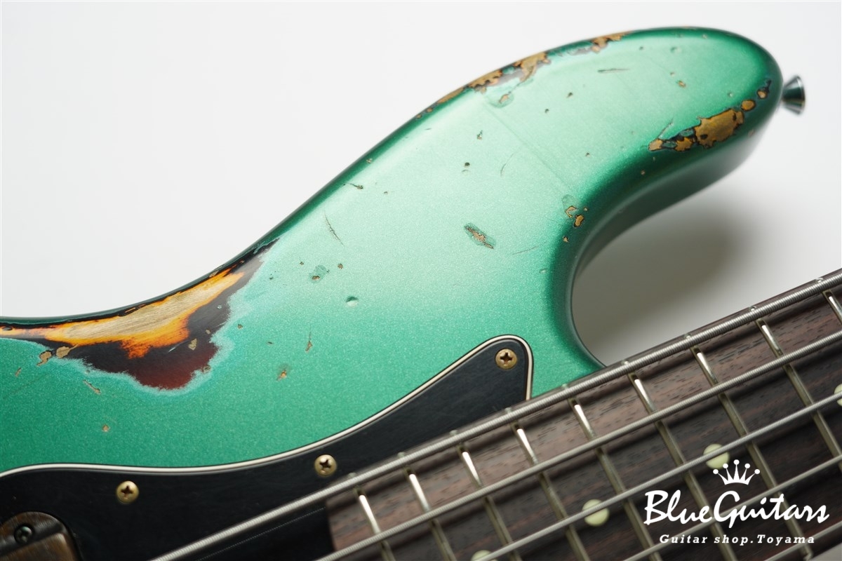 Xotic XJ-1T 5st Sherwood Green over 3TS (Lacquer) Heavy Aged