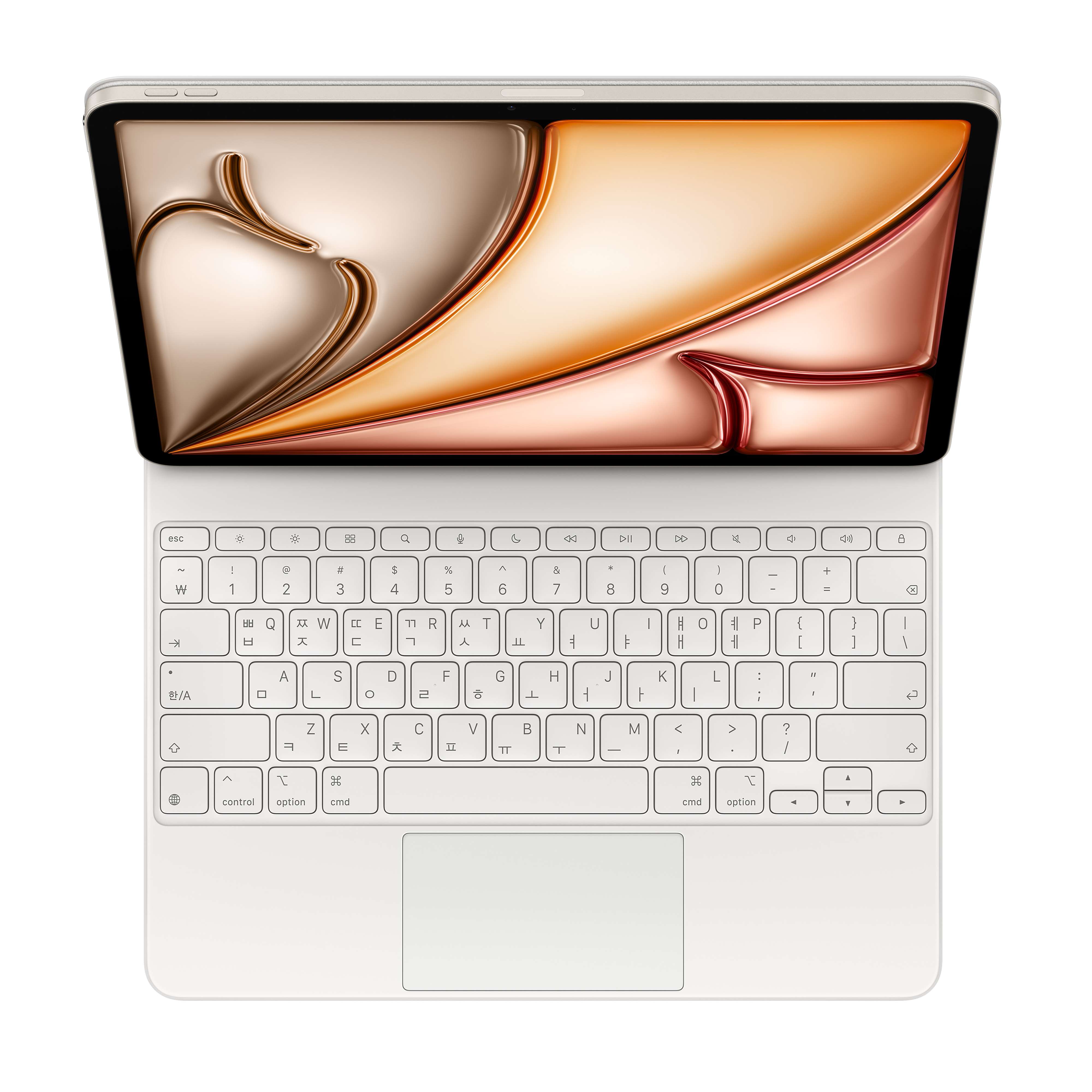 13インチiPad Air（M3）用Magic Keyboard - 韓国語 - ホワイト - Apple